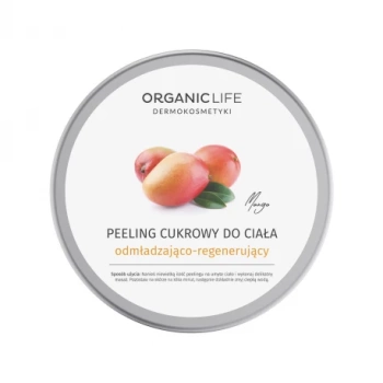 Peeling cukrowy do ciała odmładzająco-regenerujący, 150 g - Organic Life