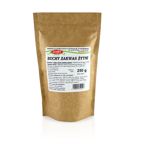 Suchy Zakwas Żytni, 250 g - Agnex