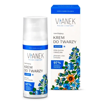 Nawilżający krem do twarzy na dzień, 50 ml - Vianek