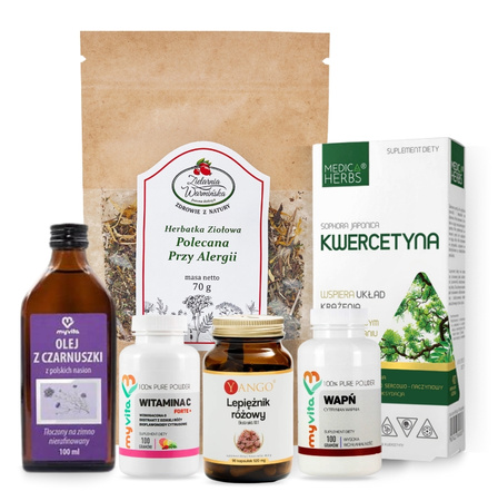 Zestaw WSPARCIE PRZY ALERGII Z LEPIĘŻNIKIEM
