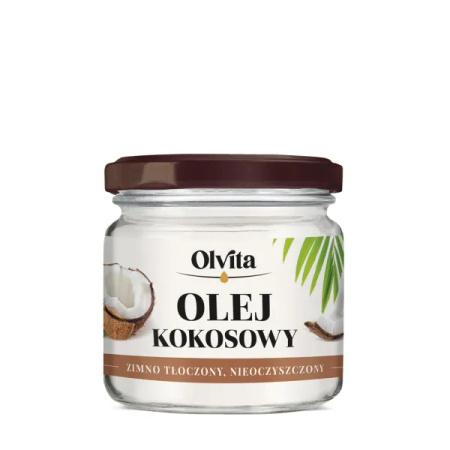 Olej kokosowy tłoczony na zimno, 200 ml - OlVita