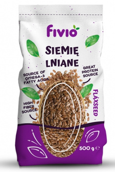 Siemię Lniane Nasiona, 500 g - Fivio