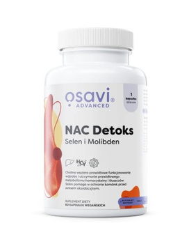 NAC Detoks, Selen i Molibden, 60 kaps. vege - Osavi