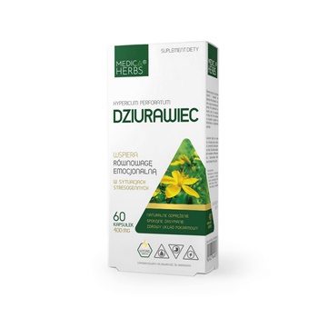 Dziurawiec 400 mg, 60 kaps. - Medica Herbs