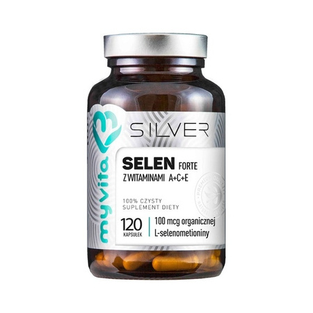 Silver Pure, Selen FORTE z wit. A+C+E, 120 kaps. vege - MyVita 