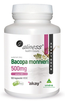 Bacopa Monnieri, 100 kaps. vege - Aliness