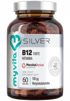 Silver Pure, B12 Forte, 60 kaps. vege - MyVita