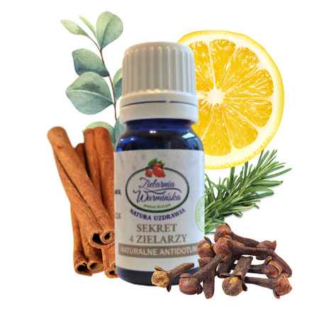 100% Naturalny Olejek Sekret 4 Zielarzy, 10 ml