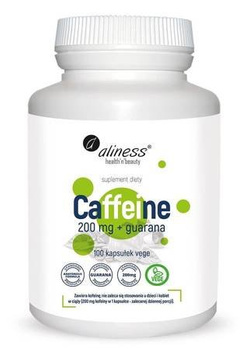 Aliness CAFFEINE 200 mg z guaraną 100 kaps vege