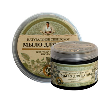 Czarne mydło - 37 syberyjskich ziół, 500 ml - Babuszka Agafia