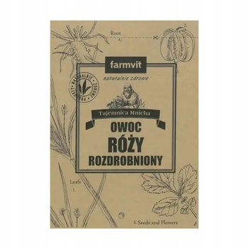 Owoc Róży Rozdrobniony, 50 g - Farmvit