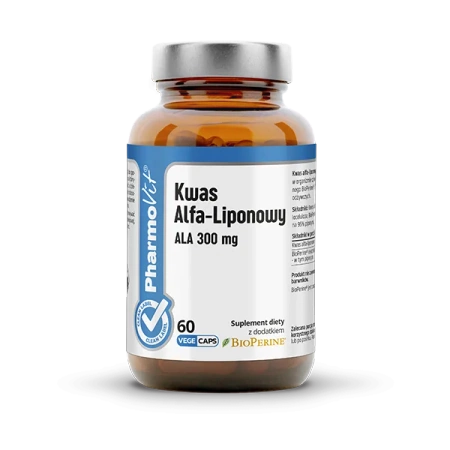 ALA Kwas Alfa-liponowy 300 mg, 60 kaps. vege - Pharmovit