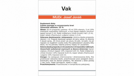 Suplement diety VAK, 50 ml - Marion