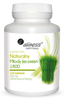 Aliness Naturalny Młody Jęczmień 1800 120 tabletek