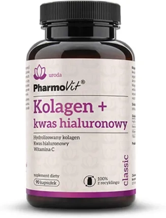 Kolagen + Kwas hialuronowy, 90 kaps. - Pharmovit