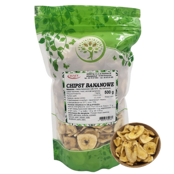 Chipsy bananowe, 500 g - Agnex