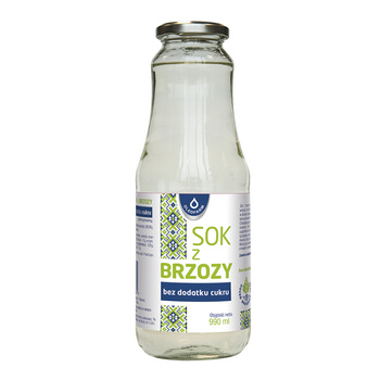 Sok z brzozy bez dodatku cukru, 990 ml - Oleofarm