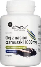 Aliness Olej Z Nasion Czarnuszki 2% 1000Mg 60Kaps.