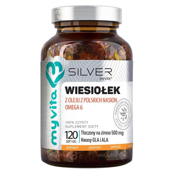 Silver Pure, Wiesiołek 500 mg, 120 kaps. - MyVita