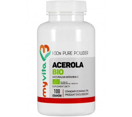 Acerola BIO proszek, 100 g - MyVita 
