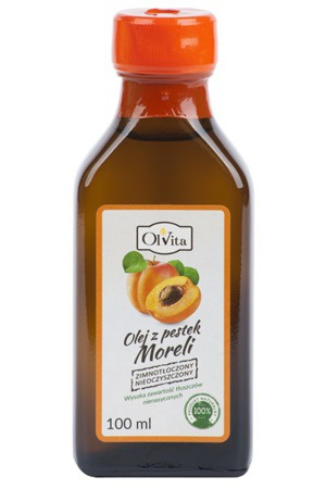 Olej z pestek moreli tłoczony na zimno, 100 ml - OlVita 