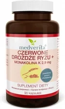 Czerwone drożdże ryżu + Monakolina K, 90 kaps. - Medverita