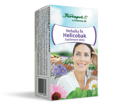 Herbatka Fix Helicobak w saszetkach, 20 szt. - Herbapol