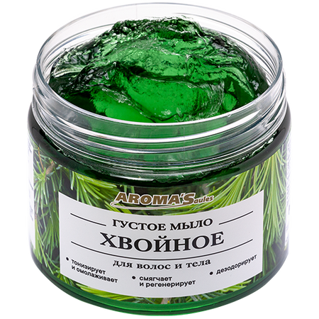 Gęste mydło do włosów i ciała - iglasty, 250 g - Saules Sapnis