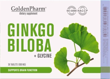 Ginkgo Biloba + Glicyna, 36 tabl. - Golden Pharm