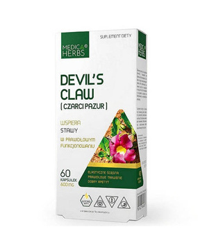 Devil's Claw (Czarci Pazur) 600 mg, 60 kaps. - Medica Herbs