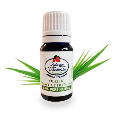  100% Naturalny Olejek z Trawy Cytrynowej, 10 ml