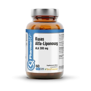 ALA Kwas Alfa-liponowy 300 mg, 60 kaps. vege - Pharmovit