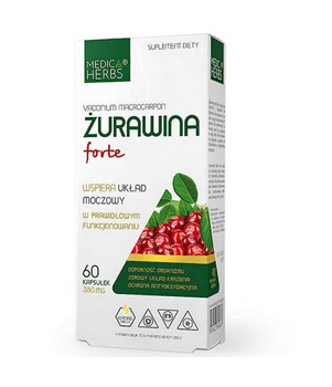 Żurawina Forte 380 mg, 60 kaps. - Medica Herbs