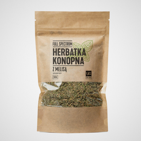 Herbata konopna z melisą 50g 1,5% CBD FULL SPECTRUM