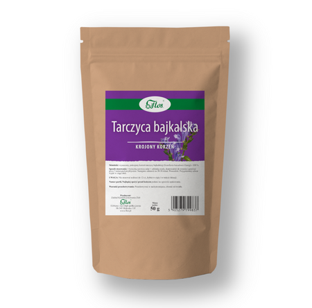 Tarczyca Bajkalska Krojony Korzeń, 50 g - Flos