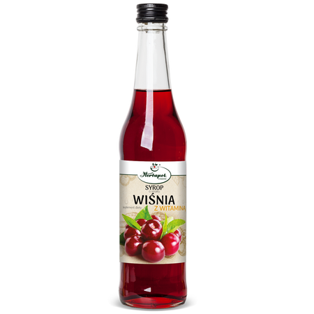 Syrop o smaku Wiśni z Witaminą C, 480 ml - Herbapol