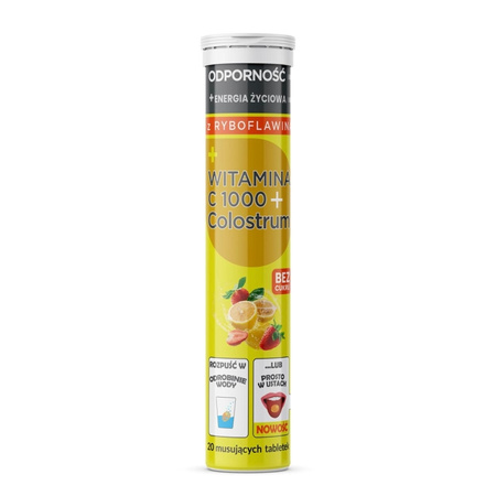 Witamina C 1000 mg z Colostrum, 20 tabl. - Colostrum 