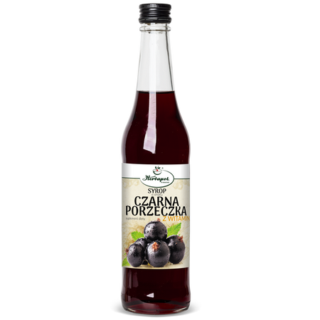 Syrop z Czarnej Porzeczki z Witaminą C, 480 ml - Herbapol