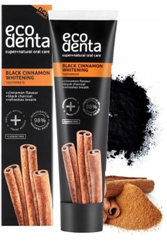 Czarna pasta do zębów z cynamonem, 100 ml - Ecodenta