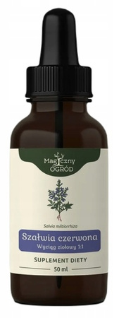 Szałwia Czerwona Wyciąg Ziołowy 1:1, 50 ml - Magiczny Ogród