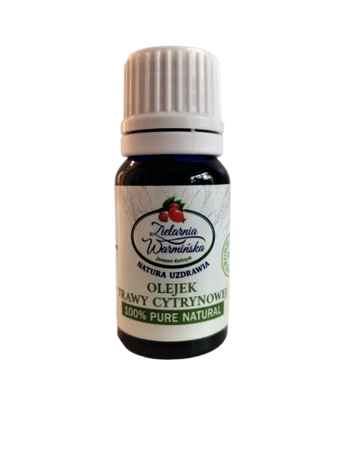  100% Naturalny Olejek z Trawy Cytrynowej, 10 ml