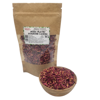 Róża Płatki Suszone Canina, 50 g - Agnex