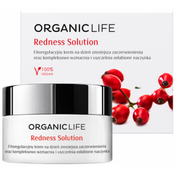 Krem na dzień do cery naczynkowej - redness solution, 50 g - Organic Life