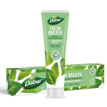 Pasta do zębów z organiczna bazylią, 100 ml - Dabur