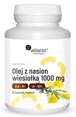 Aliness Olej z nasion wiesiołka 1000 mg 90 kapsułek