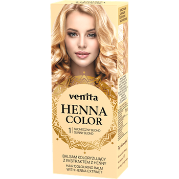 Balsam koloryzujący Henna Color - słoneczny blond, 75 ml - Venita