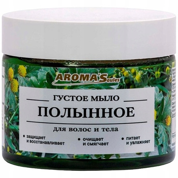 Gęste mydło do włosów i ciała - piołun, 250 g - Saules Sapnis