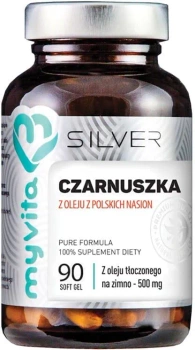 Silver Pure, Czarnuszka 500 mg, 90 kaps. - MyVita