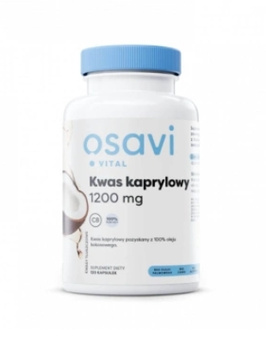 Kwas kaprylowy 1200 mg, 120 kaps. - Osavi