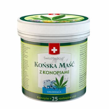 Końska Maść Chłodząca z Konopiami, 250 ml - SwissMedicus
